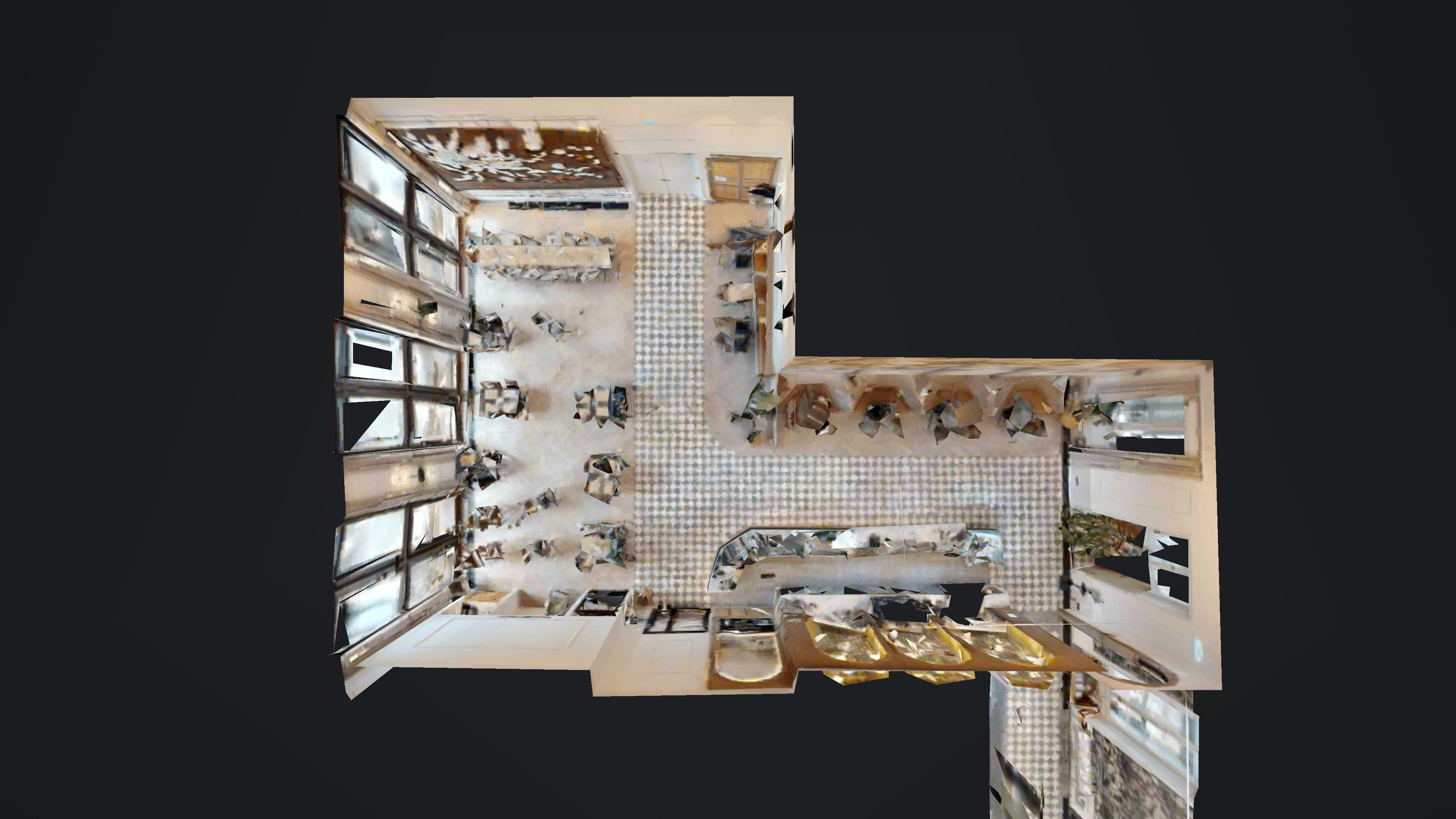 Draufsicht Deli Alexander – Café im Humboldt Forum