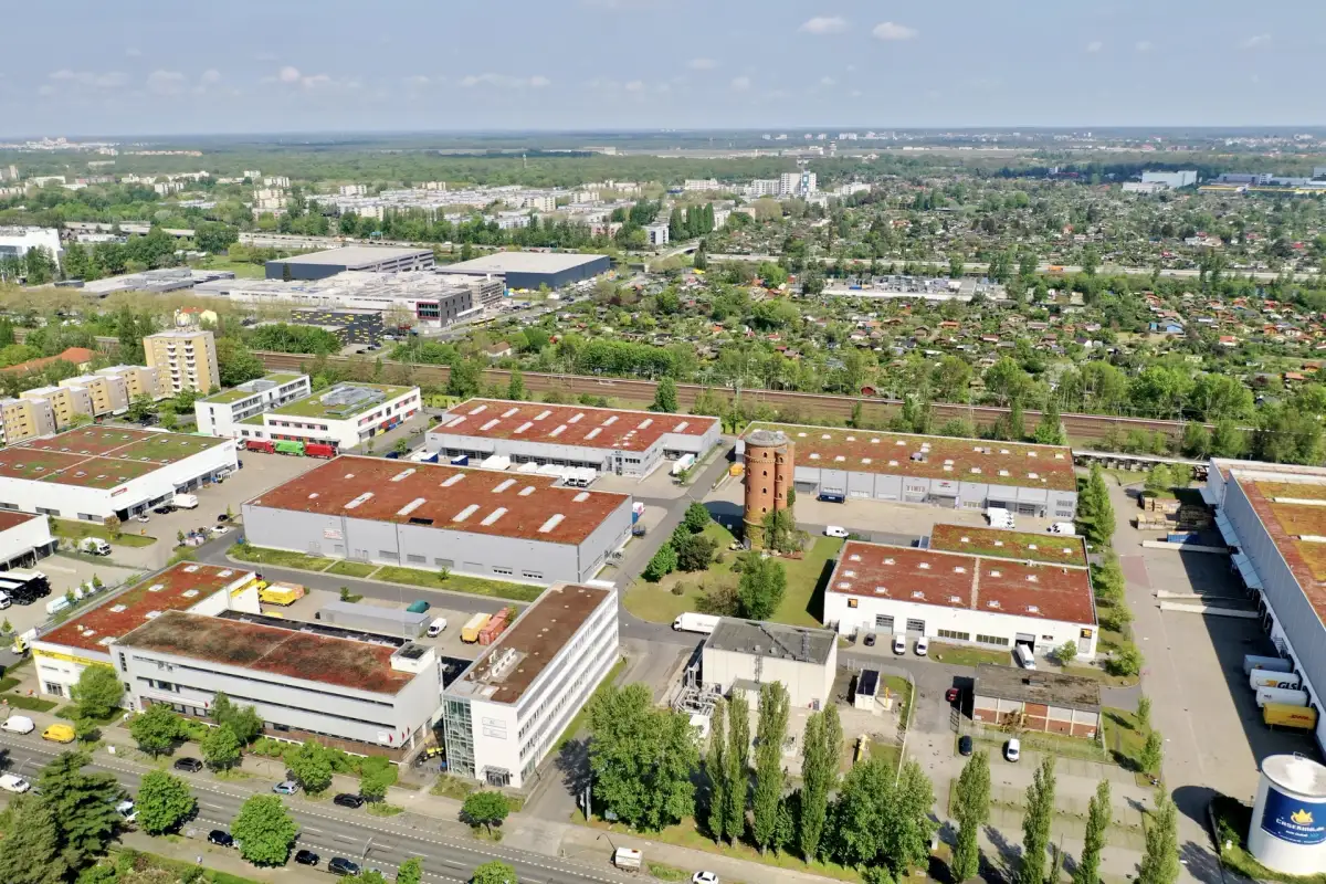 Industriegebiet Berlin-Spandau Luftaufnahme
