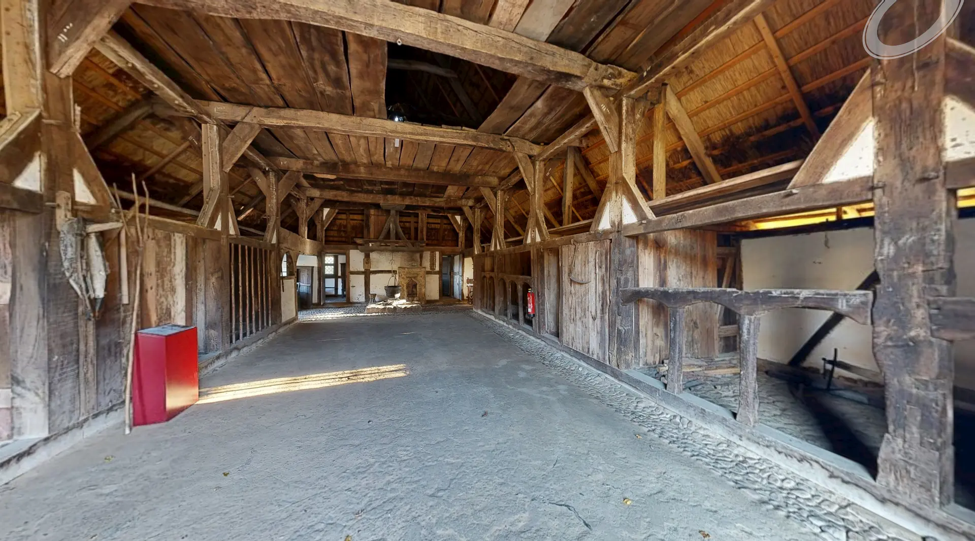 Pfarrhaus Grube im Freilichtmuseum Molfsee mit Luftbild, Außenansicht und 3D-Modell – Ansicht 5