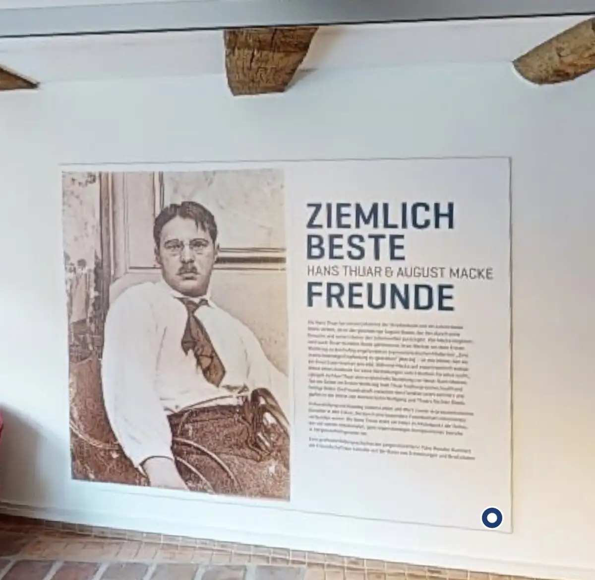 Ausstellungsplakat Ziemlich Beste Freunde – Hans Thuar und August Macke im Kunsthaus Stade