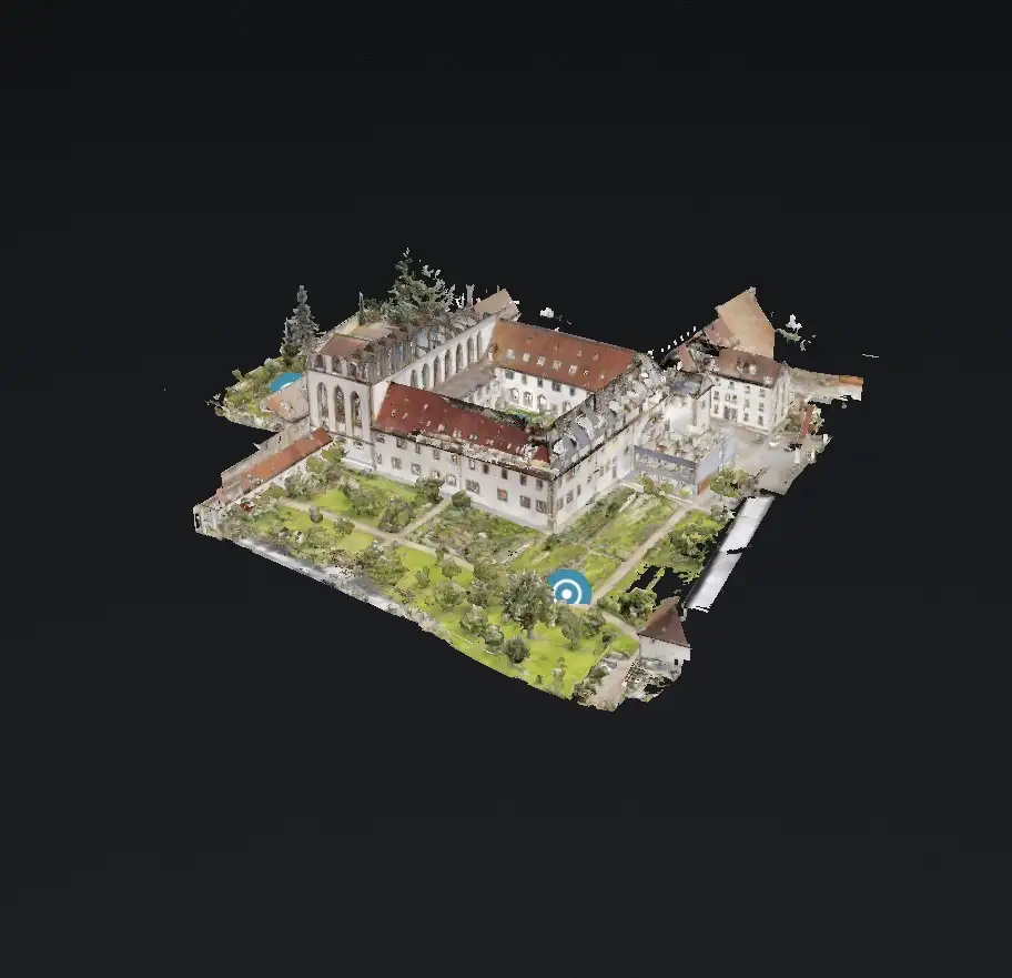 Matterport Dollhouse-Modell Kloster Fulda