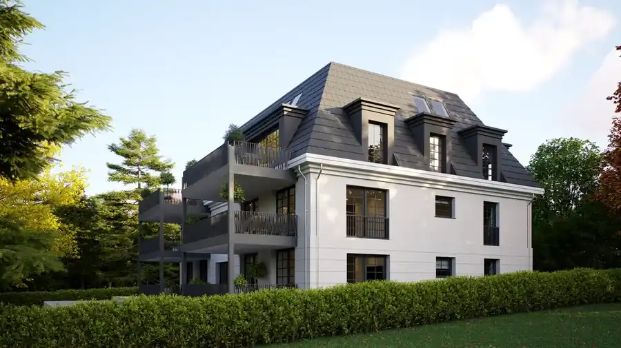 Exterior Rendering - Modernes Einfamilienhaus