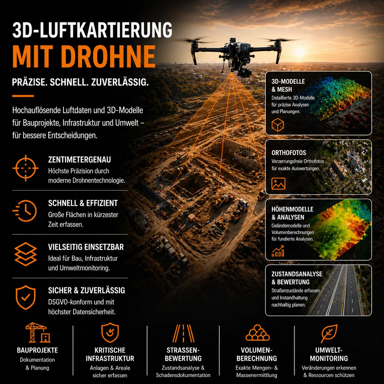 DJI Matrice 350 RTK Drohne für Vermessung