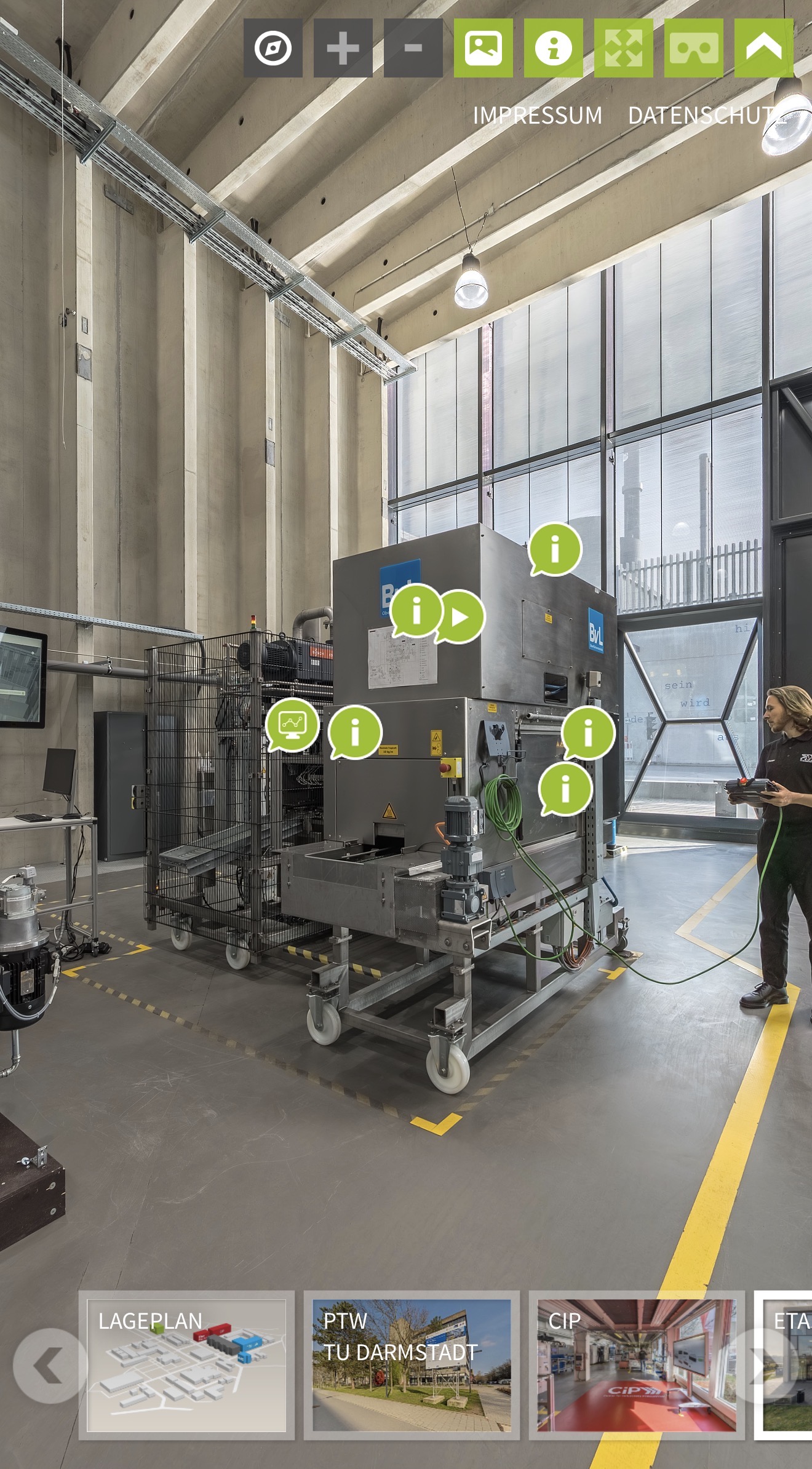 Industrierundgang Darmstadt – BvL-Maschine Zustand B (geschlossen)