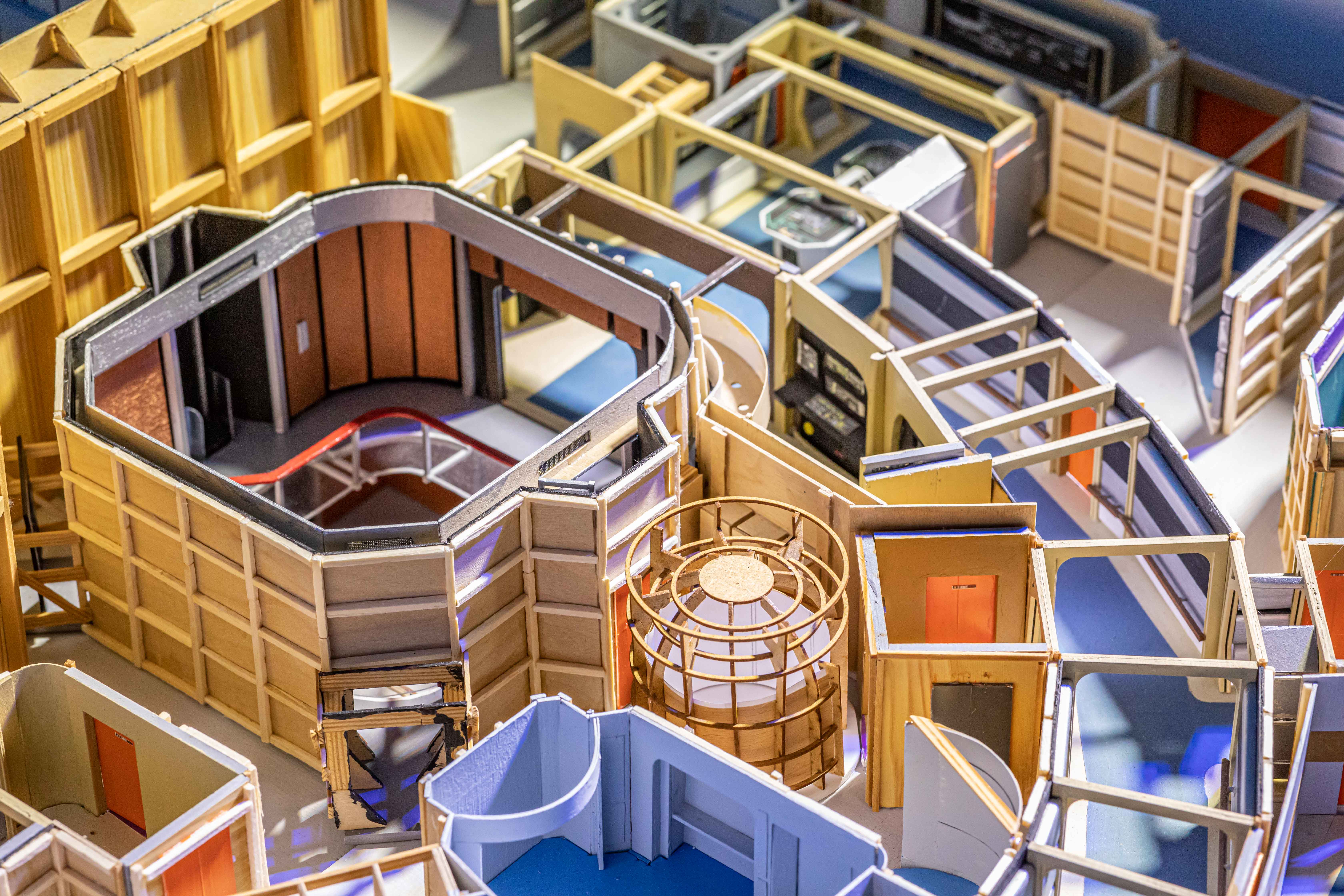 Enterprise-Deck-Modell im Raumschiff Eberswalde 1701-Museum