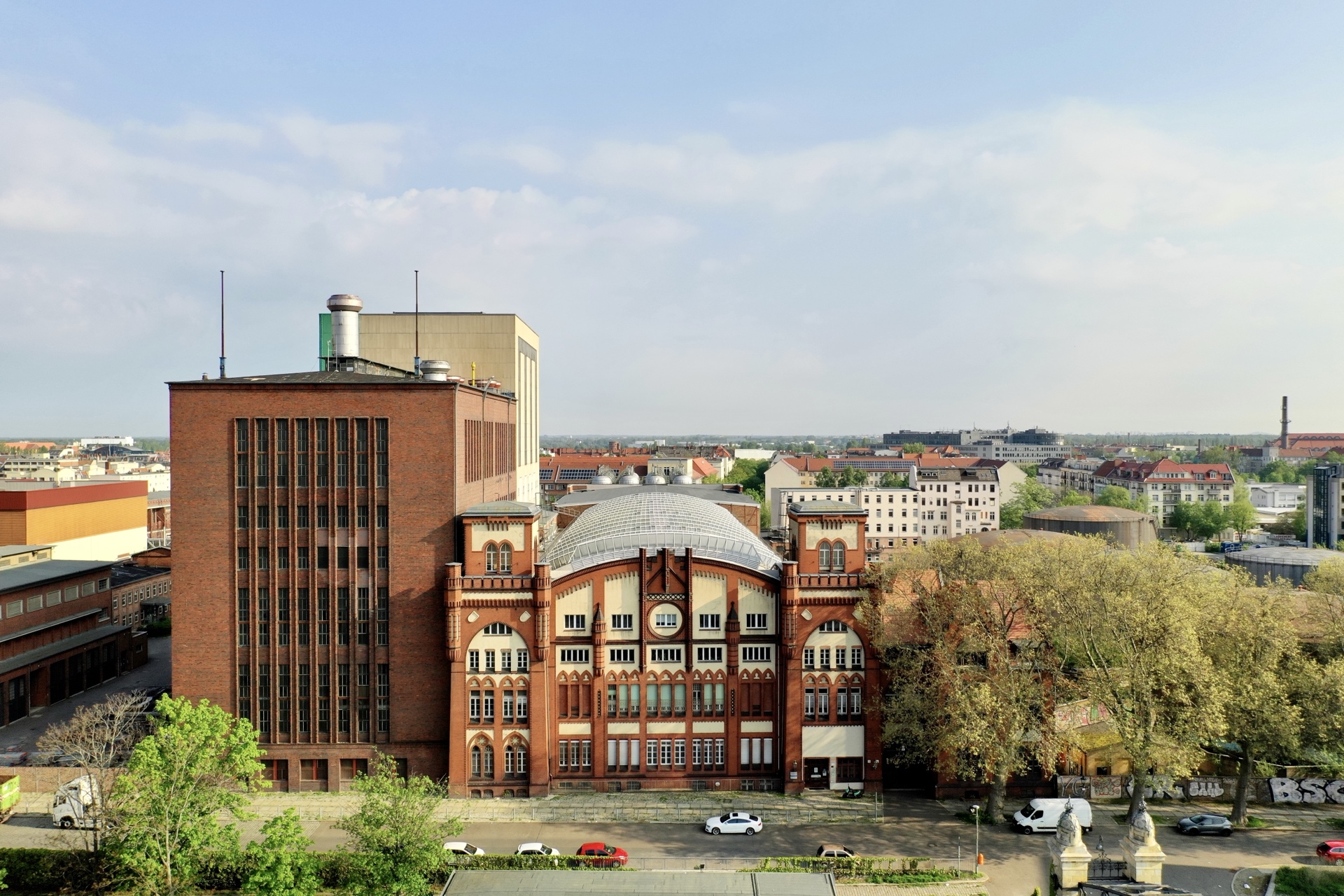 Historischer Kuppelbau – Drohnenaufnahme