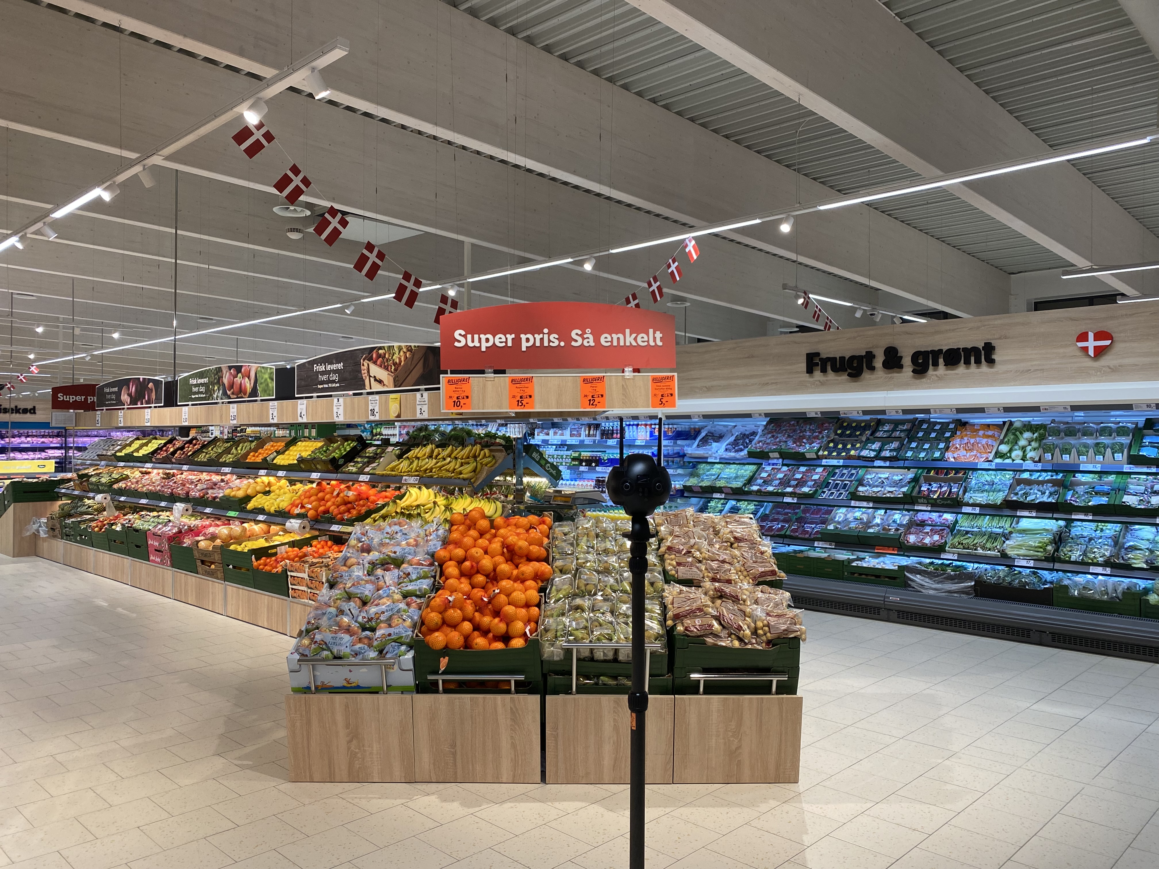 Obst- und Gemüseabteilung der Lidl Kolding