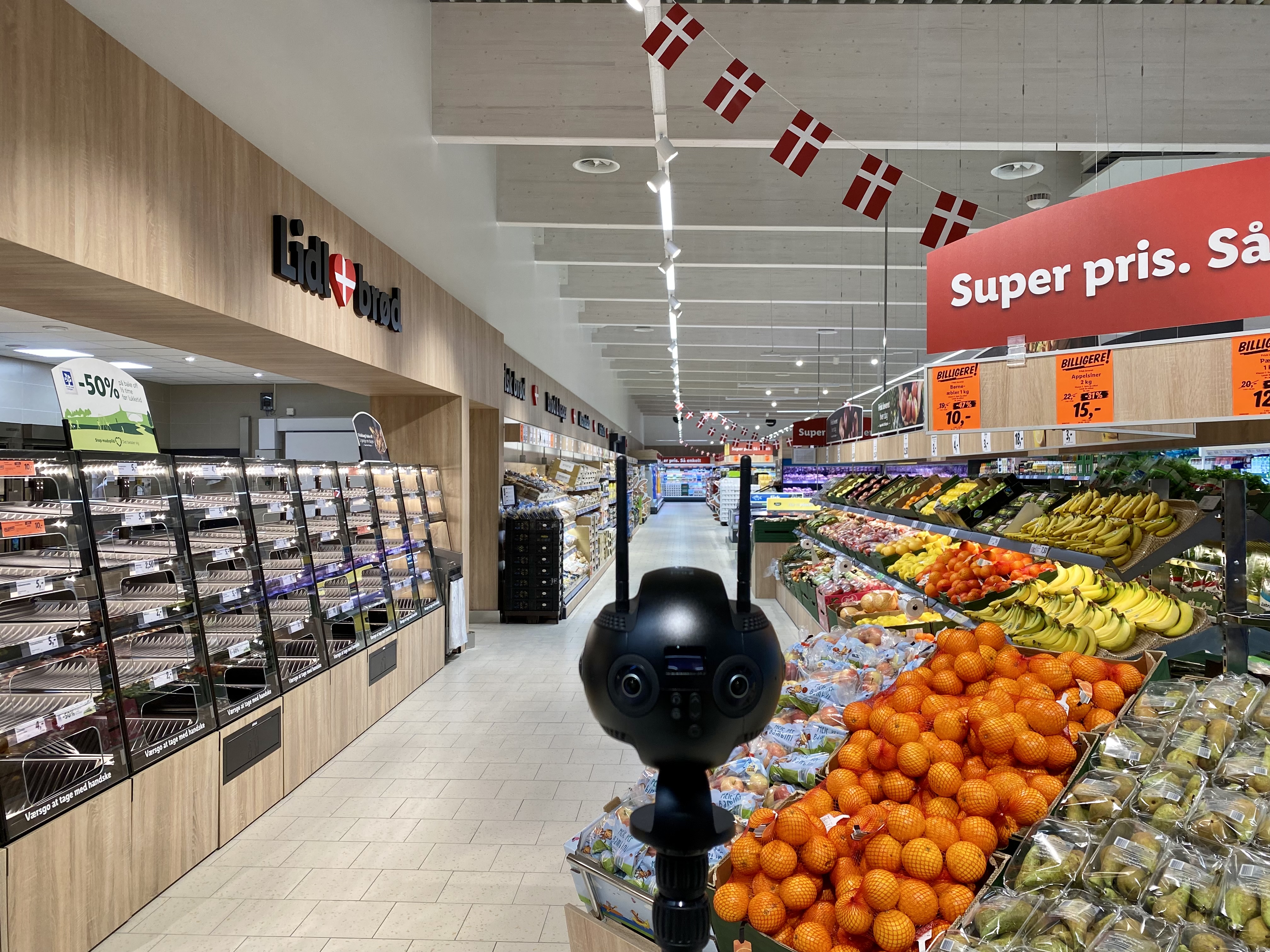 Lidl Kolding – Brotabteilung und Gänge