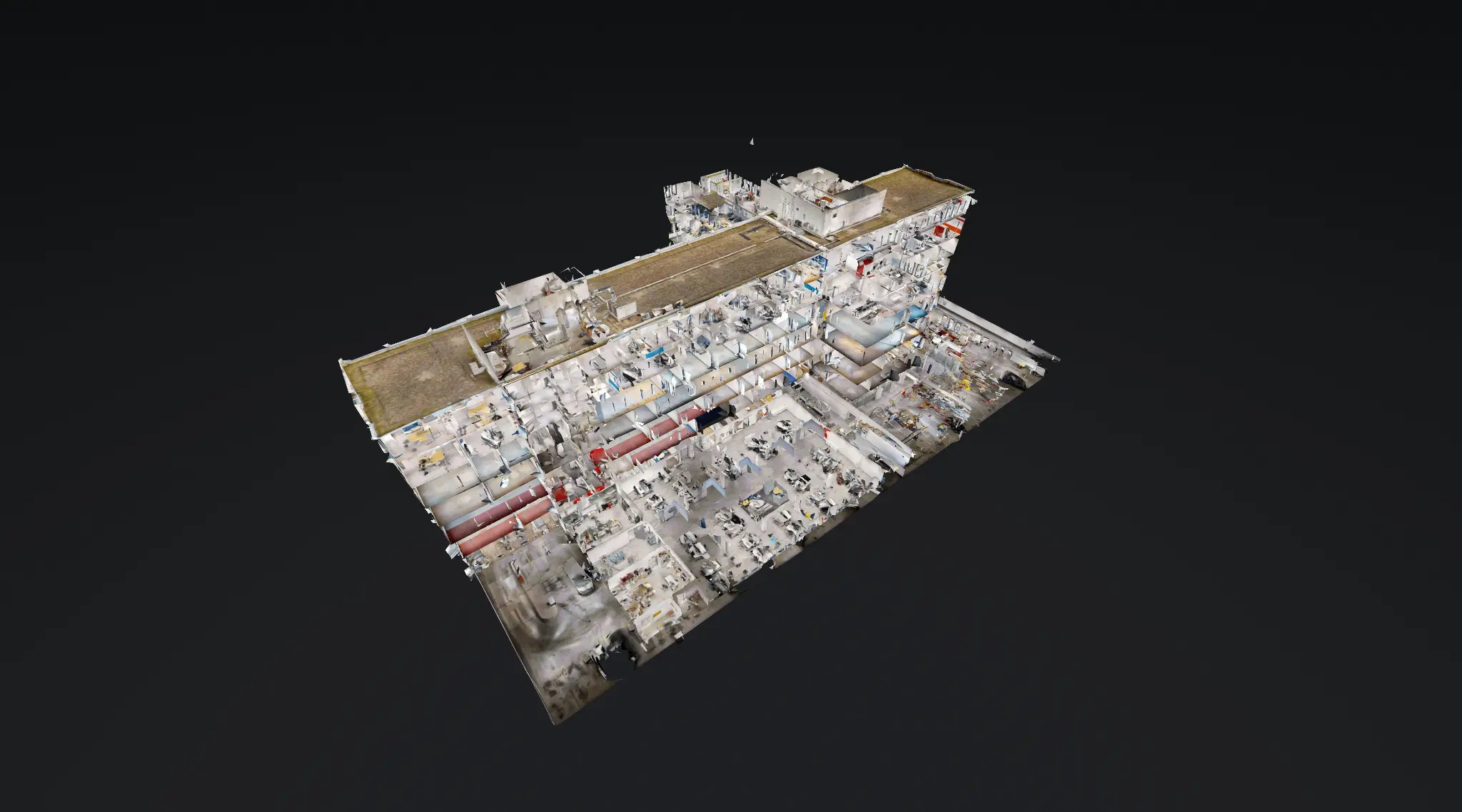 3D-Punktwolke Bürogebäude