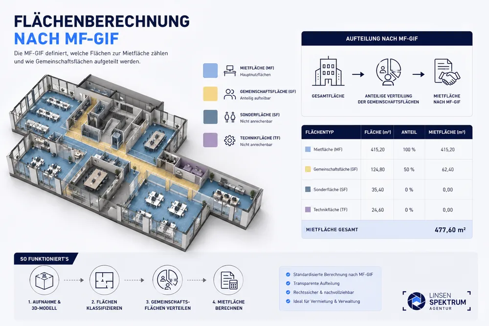 Flächenberechnung nach MF-GIF Infografik – Linsenspektrum